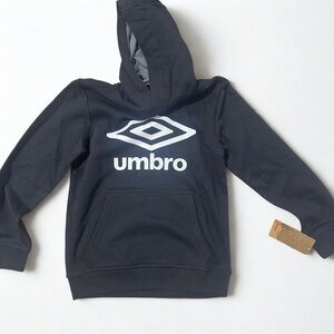 Umbro Youth Black Hoodie Sweatshirt Size M NWT